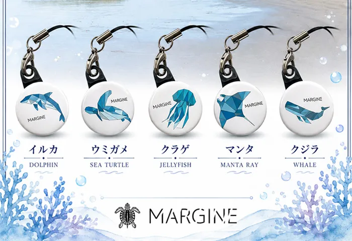 MARGINEストラップのガチャガチャを、青島参道わくわくショップで販売開始しました